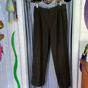 Liz Claiborne Black linen pants, women’s size 16